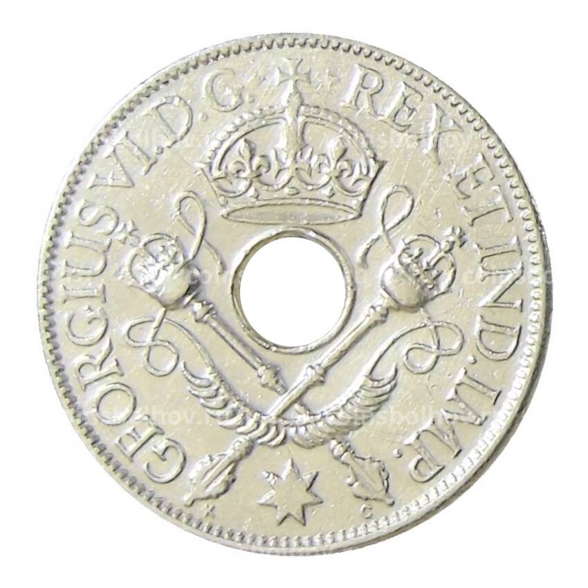 Монета 1 шиллинг 1938 года Британская Новая Гвинея (вид 2)