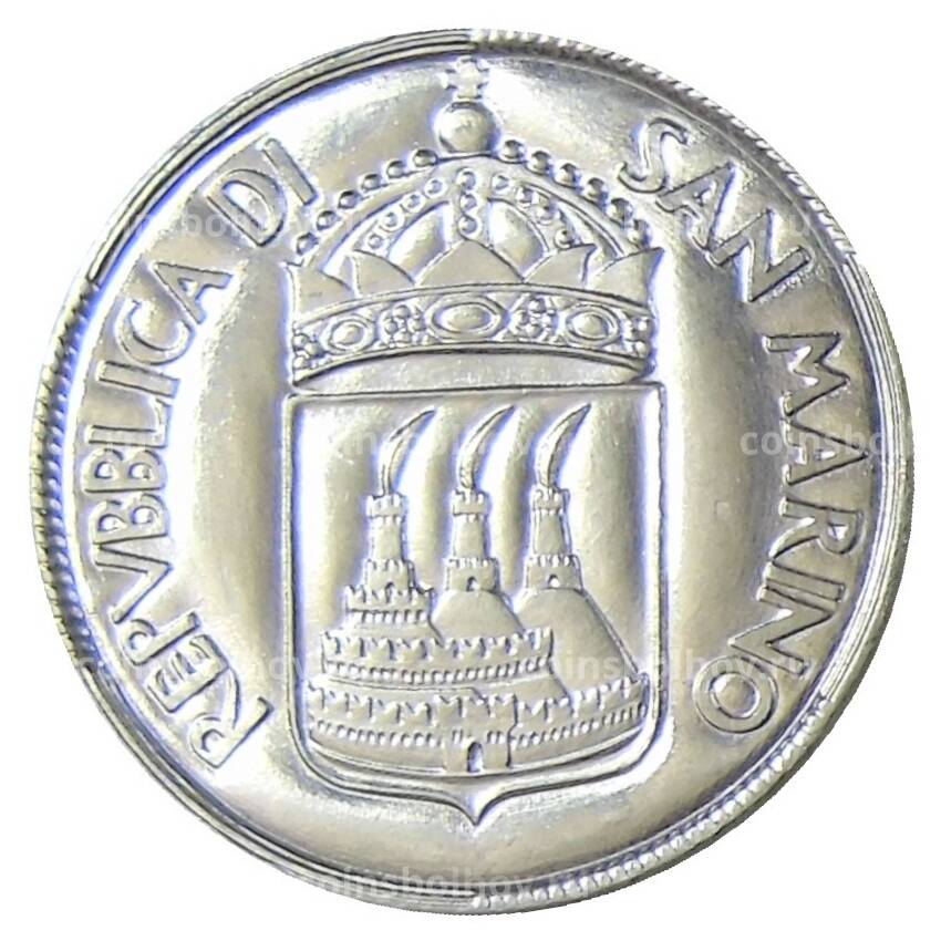 Монета 5 лир 1973 года Сан-Марино (вид 2)