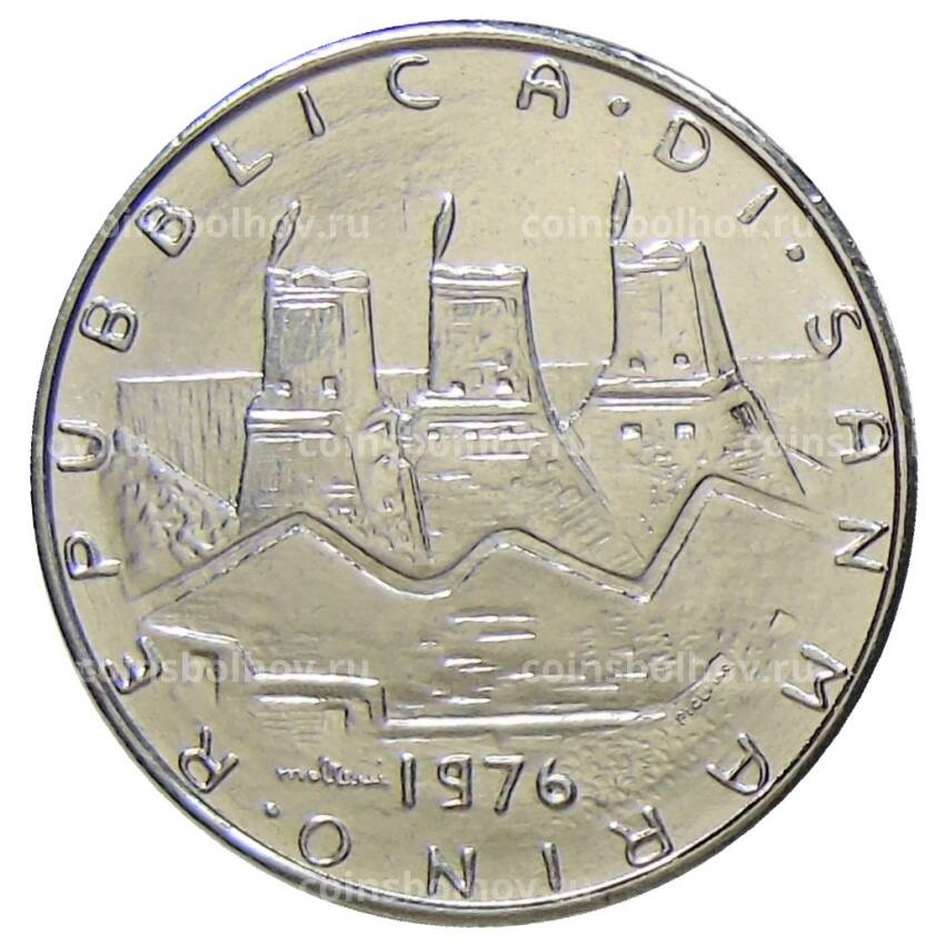 Монета 100 лир 1976 года Сан-Марино (вид 2)
