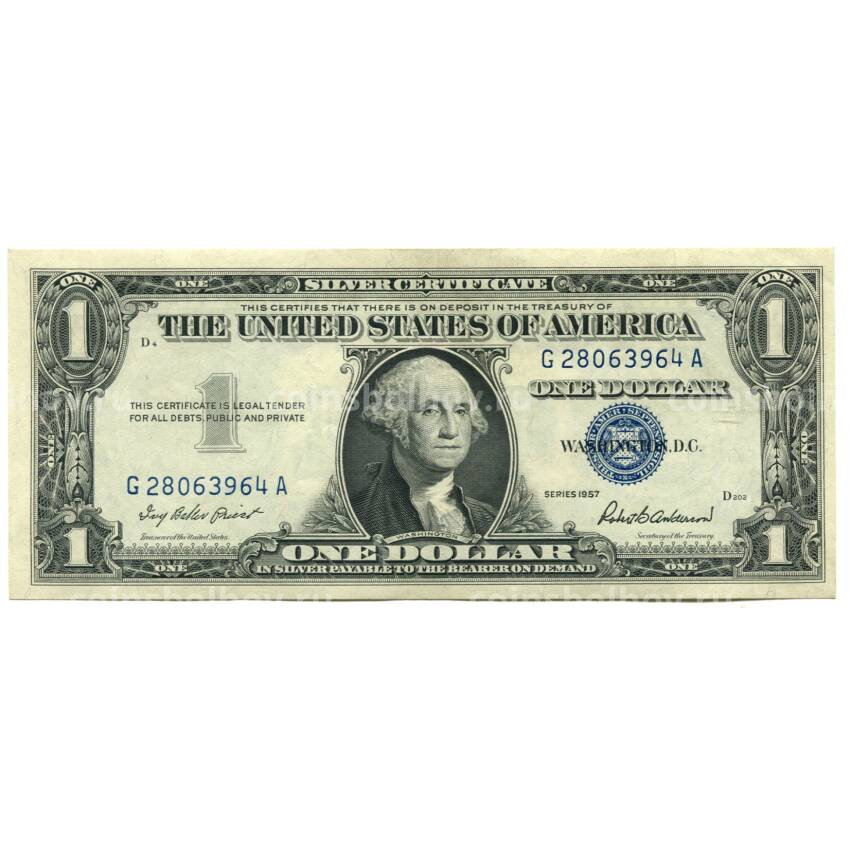 Банкнота 1 доллар 1957 года США