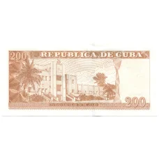 Банкнота 200 песо 2023 года Куба (вид 2)