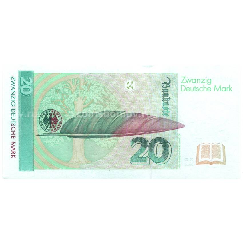 Банкнота 20 марок 1991 года Германия (вид 2)