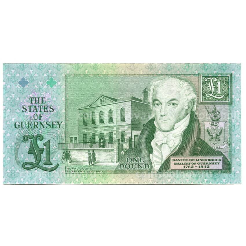 Банкнота 1 фунт 2016 года Гернси серия X