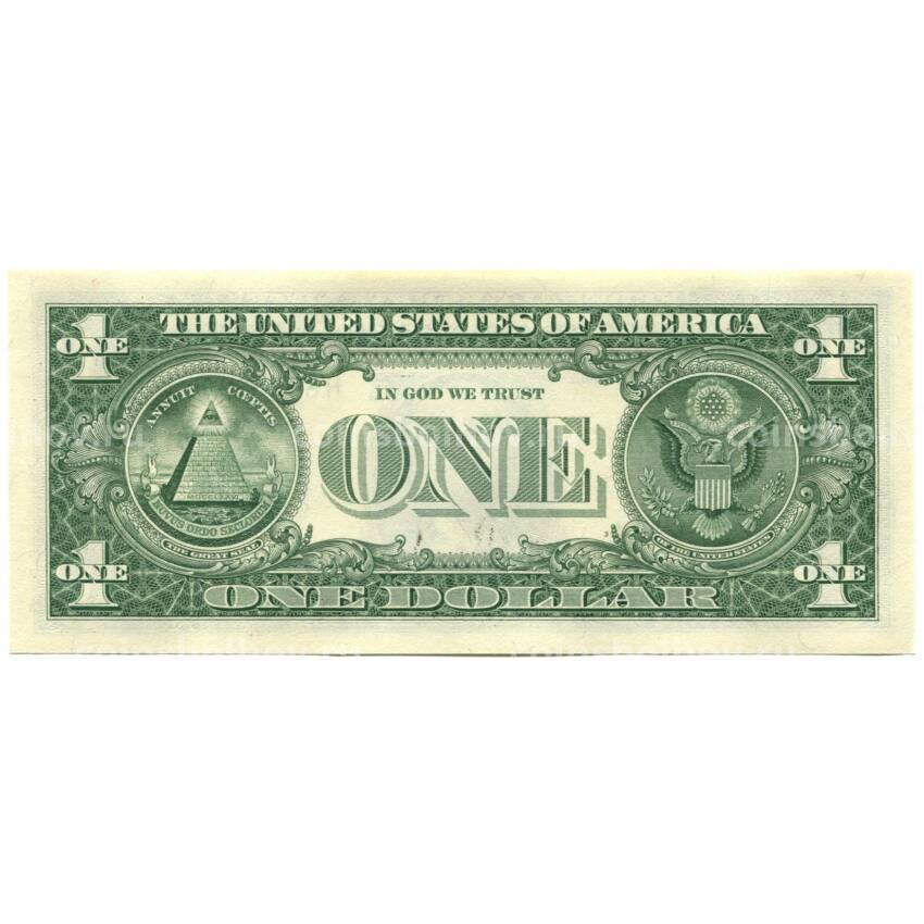 Банкнота 1 доллар 2021 года США (вид 2)