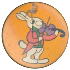 Значок Зайчик со скрипкой