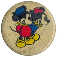 Значок Минни и Микки Маус