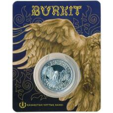 Монета 100 тенге 2022 года Казахстан Культовые тотемы кочевников — Беркут (В буклете) (аверс)