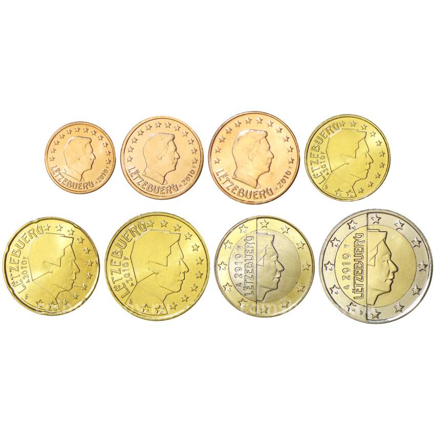 Годовой набор монет евро 2010 года Люксембург