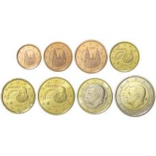 Годовой набор монет Евро 2023 года Испания (в блистере) (аверс)