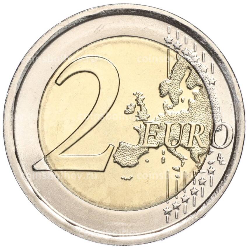 Монета 2 евро 2023 года Словения — 150 лет со дня рождения Йосипа Племеля (вид 2)