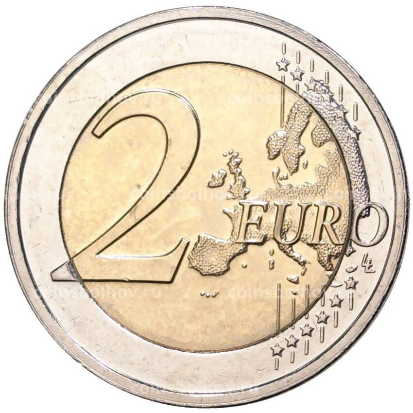 Монета 2 евро 2020 года Люксембург — 200 лет со дня рождения Принца Генриха Оранско-Нассауского (вид 2)