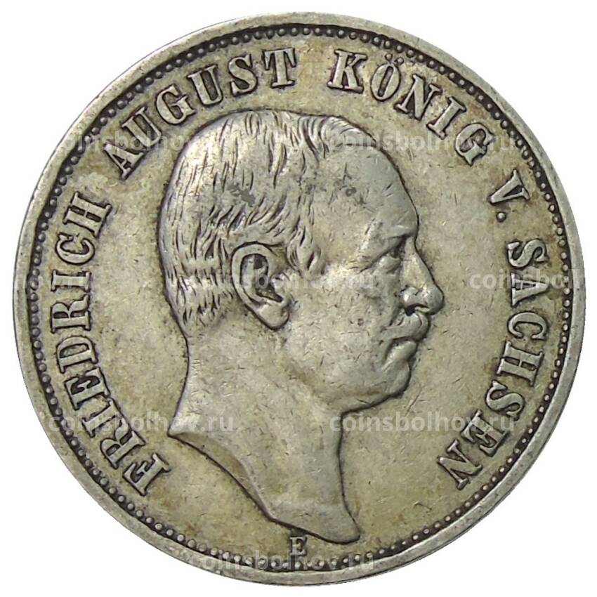 Монета 3 марки 1909 года E Германия (Саксония)