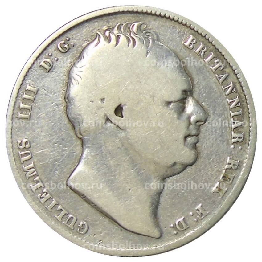 Монета 1/2 кроны 1836 года Великобритания