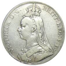 Монета 1 крона 1891 года Великобритания (реверс)