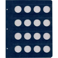 Дополнительный лист для альбома «Коллекционерь» — для памятных монет республики Казахстан (реверс)