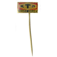 Значок рекламный  компания STR в Градец- Кралове