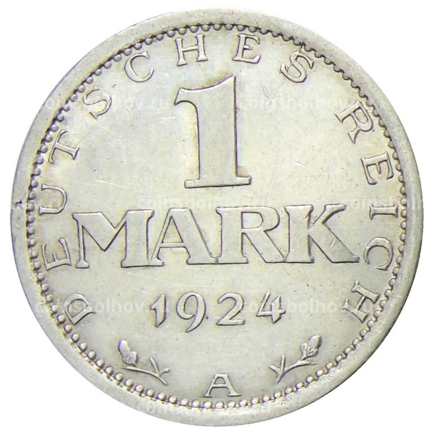 Монета 1 марка 1924 года A Германия