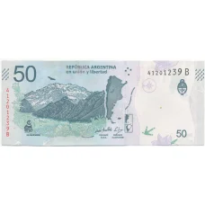 Банкнота 50 песо 2018 года Аргентина (вид 2)