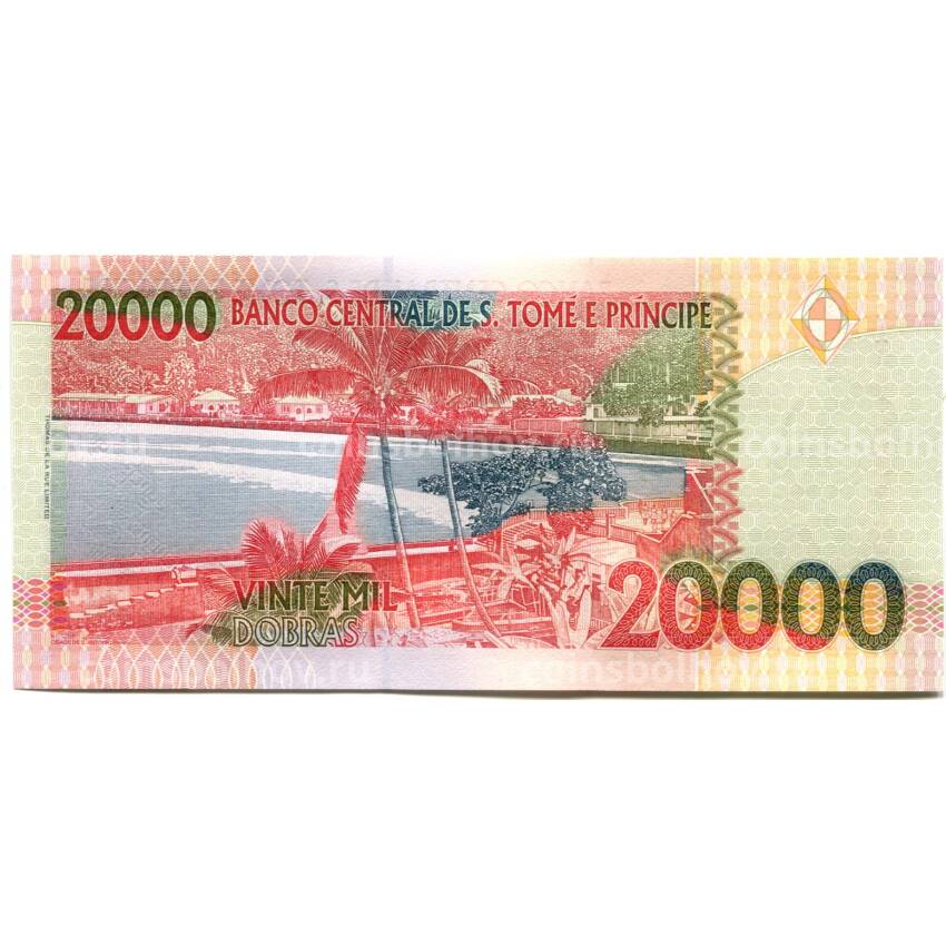 Банкнота 20000 добра 2010 года Сан-Томе и Принсипи (вид 2)