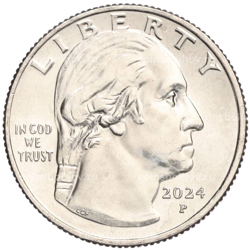 Монета 1/4 доллара (25 центов) 2024 года P США «Американские женщины — Паули Мюррей» (вид 2)