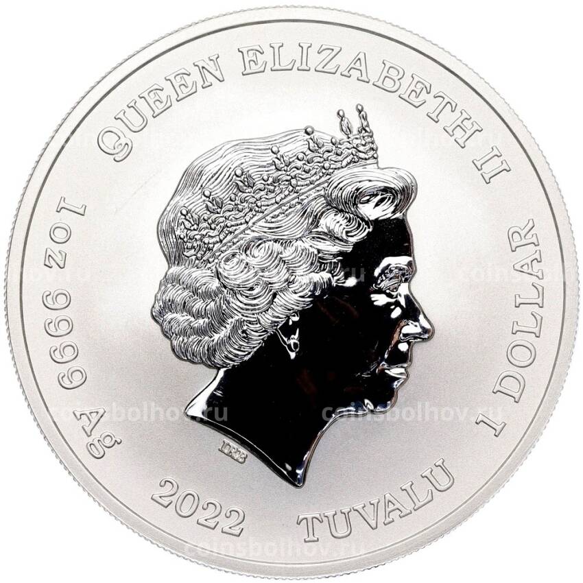Монета 1 доллар 2022 года Тувалу «Боги Олимпа — Афродита» (вид 2)