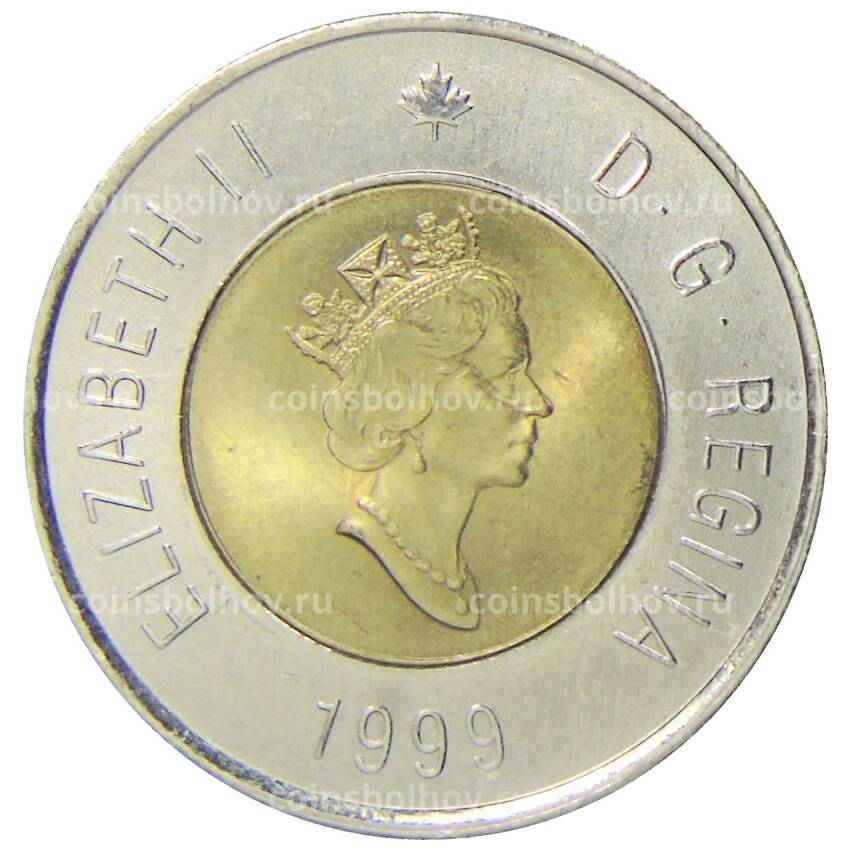 Монета 2 доллара 1999 года Канада — Основание Нунавута (вид 2)