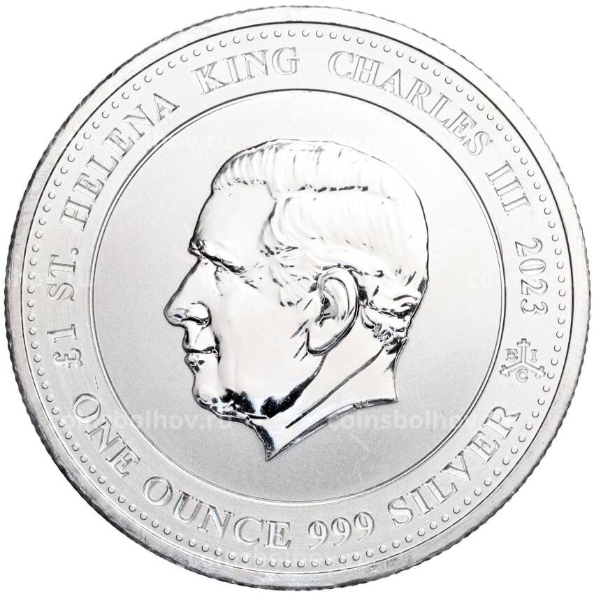 Монета 1 фунт 2023 года Остров Святой Елены (Карл III) «Пегас» (вид 2)
