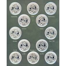 Набор из 12-ти жетонов 2022 года СПМД «Оружие спецоперации» (в блистере) (вид 2)