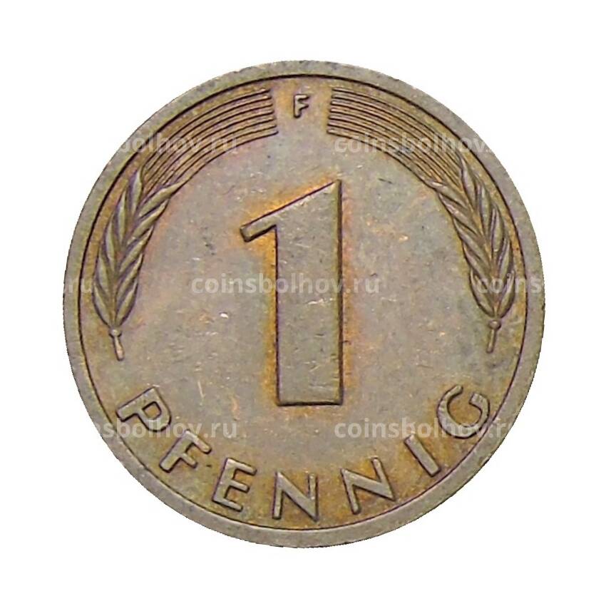 Монета 1 пфенниг 1988 года F Германия (вид 2)
