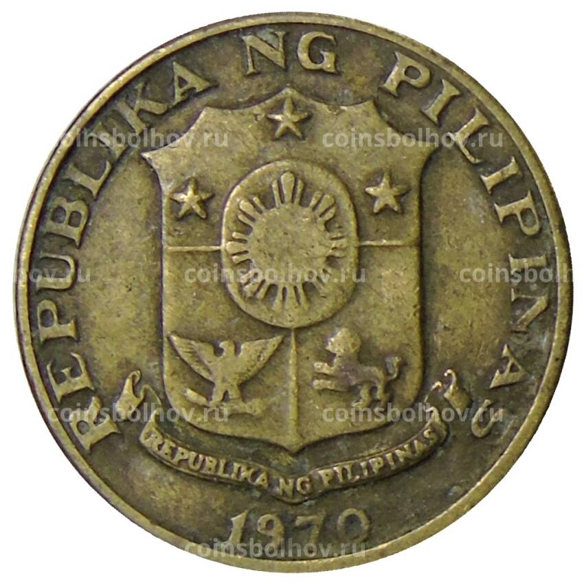Монета 5 сентимо 1970 года Филиппины