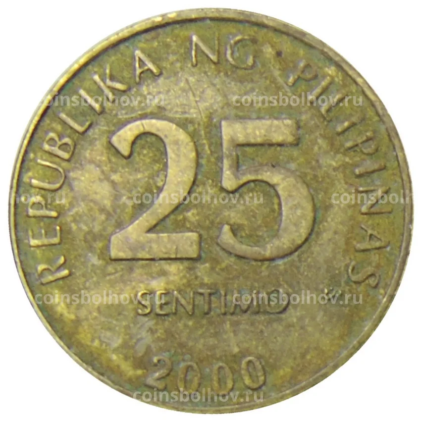 Монета 25 сентимо 2000 года Филиппины