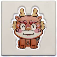 Монета 1 доллар 2024 года Ниуэ «Год дракона» (Цветное покрытие,в подарочной коробке) (аверс)