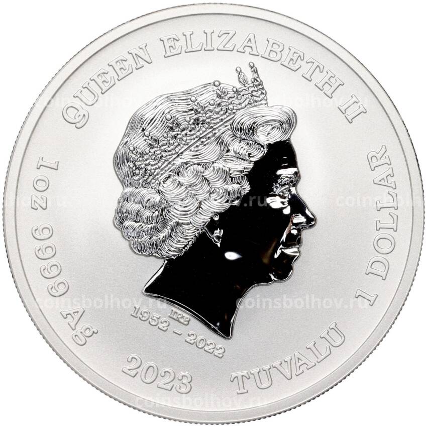 Монета 1 доллар 2023 года Тувалу  «Боги Олимпа — Аполлон» (вид 2)