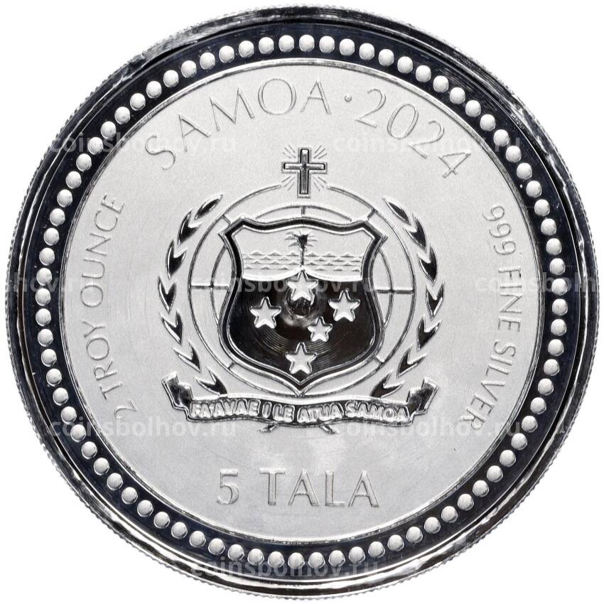 Монета 5 тала 2024 года Самоа «Год дракона» (вид 2)