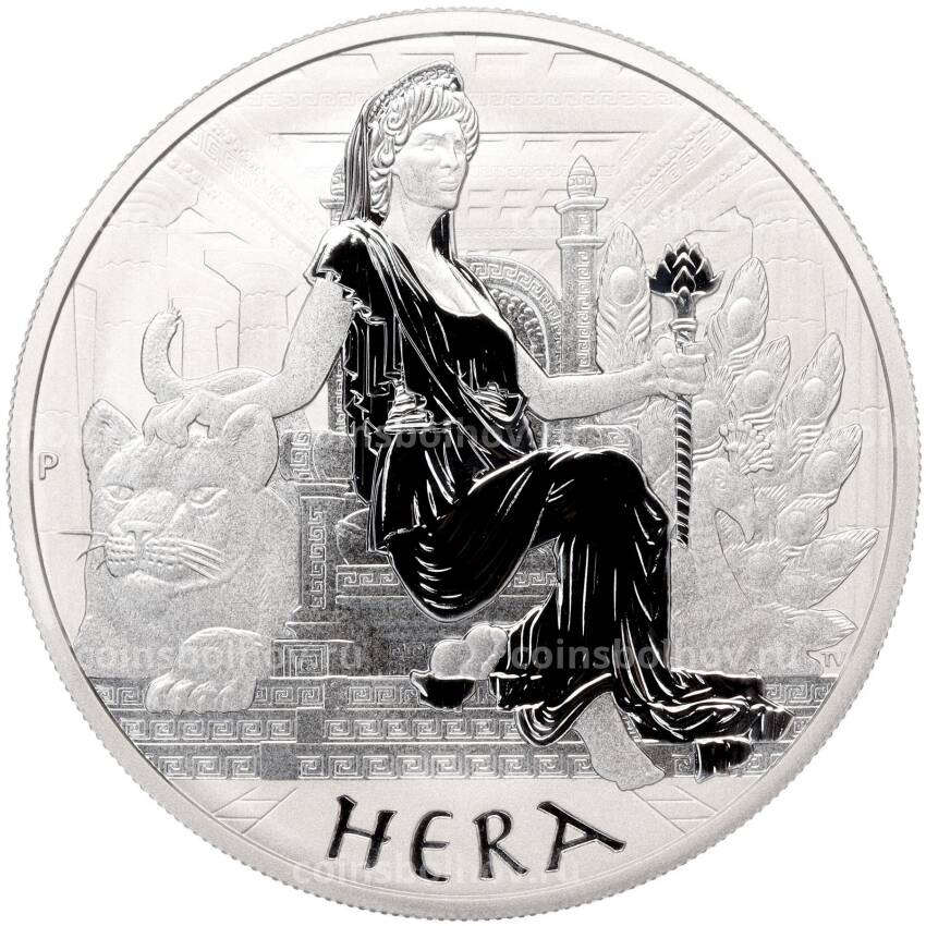 Монета 1 доллар 2022 года Тувалу  «Боги Олимпа — Гера»