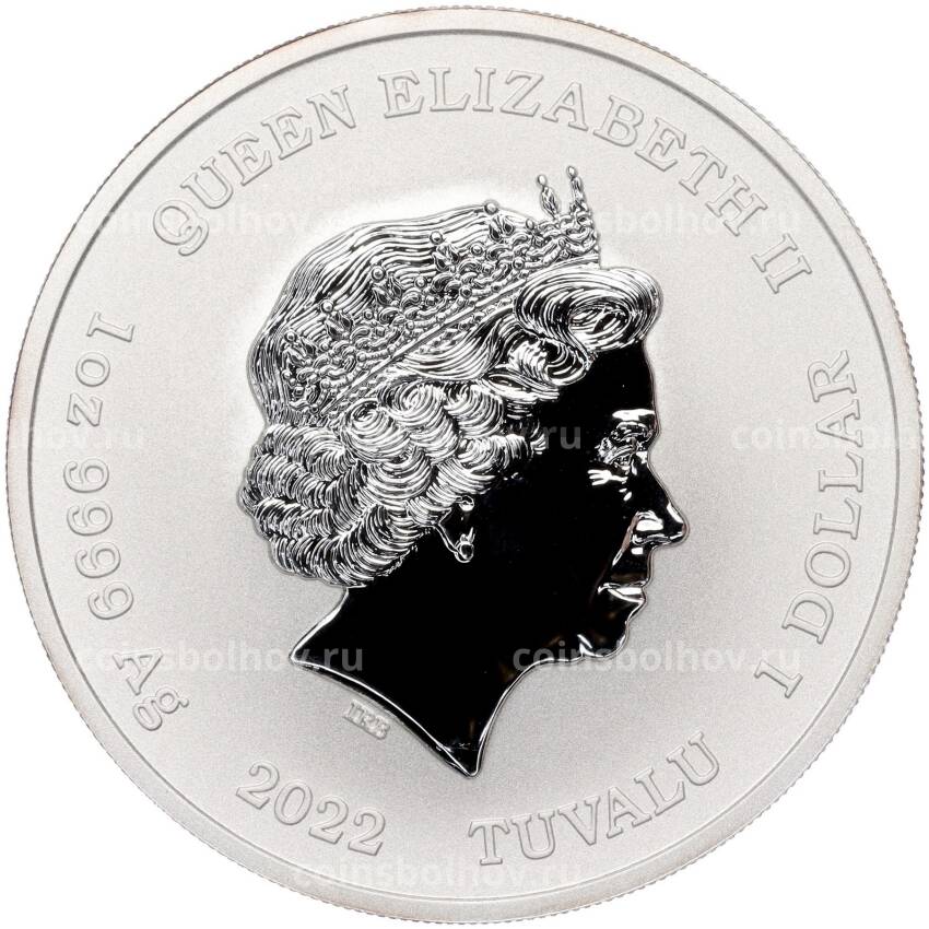 Монета 1 доллар 2022 года Тувалу  «Боги Олимпа — Гера» (вид 2)