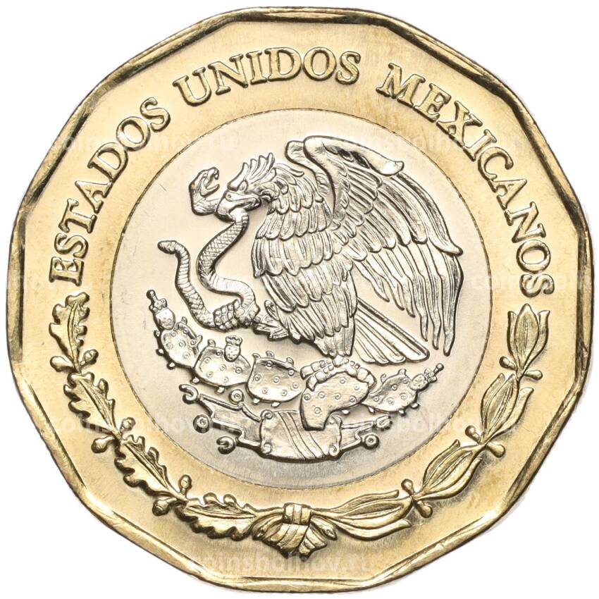 Монета 20  песо 2019 года Мексика —  500 лет основанию порта Веракрус (вид 2)