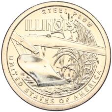 Монета 1 доллар 2024 года D США «Американские инновации — Стальной плуг» (аверс)