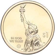 Монета 1 доллар 2024 года D США «Американские инновации — Стальной плуг» (реверс)