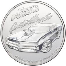 Монета 2 доллара 2023 года Самоа «Форсаж» (аверс)