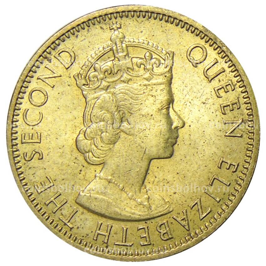 Монета 1/2 пенни 1965 года Ямайка (вид 2)