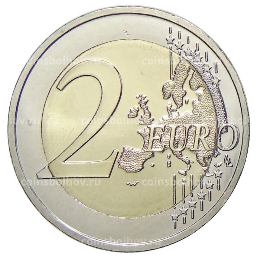 Монета 2 евро 2024 года Люксембург — 175 лет со дня смерти Великого Герцога Люксембурга Виллема II (вид 2)
