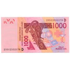 Банкнота 1000 франков 2023 года  Мали (буква D)