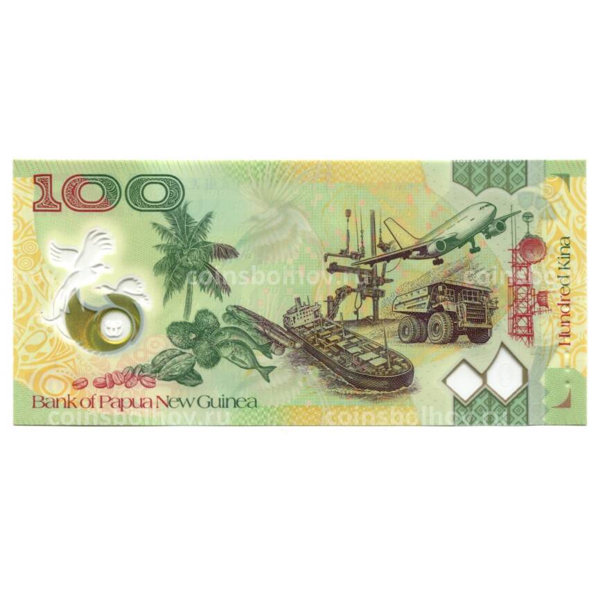Банкнота 100 куна 2021 года Папуа — Новая Гвинея (вид 2)