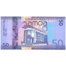 Банкнота 50 тала 2012 года Самоа (аверс)