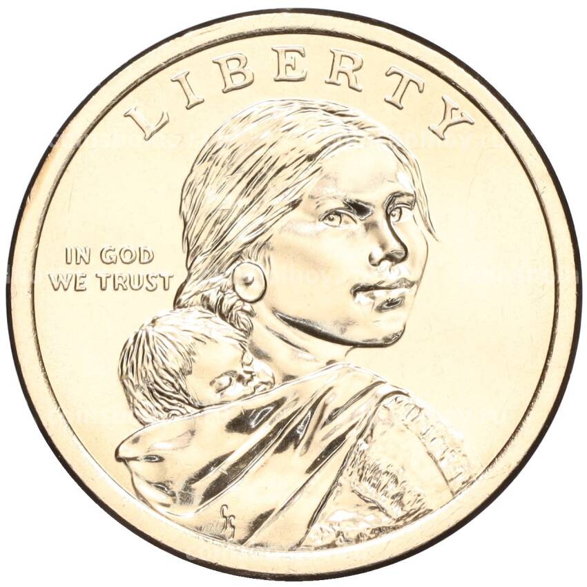Монета 1 доллар 2024 года D США «Коренные Американцы — Закон о гражданстве индейцев» (вид 2)