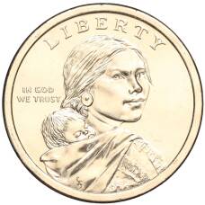 Монета 1 доллар 2024 года P США «Коренные Американцы — Закон о гражданстве индейцев» (реверс)