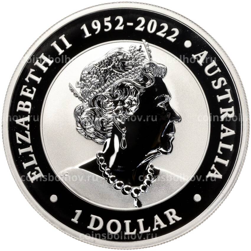 Монета 1 доллар 2023 года Австралия «Вомбат» (вид 2)