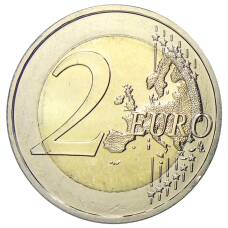 Монета 2 евро 2009 года D Германия — 10 лет монетарной политики ЕС (EMU) и введения евро (реверс)