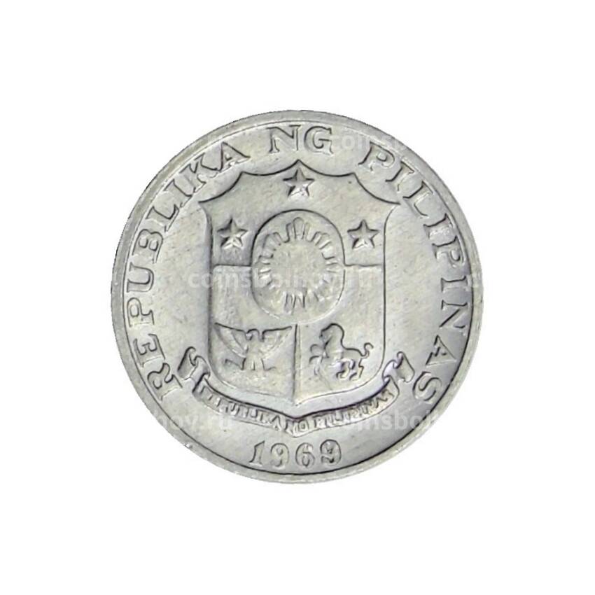 Монета 1 сентимо 1969 года Филиппины